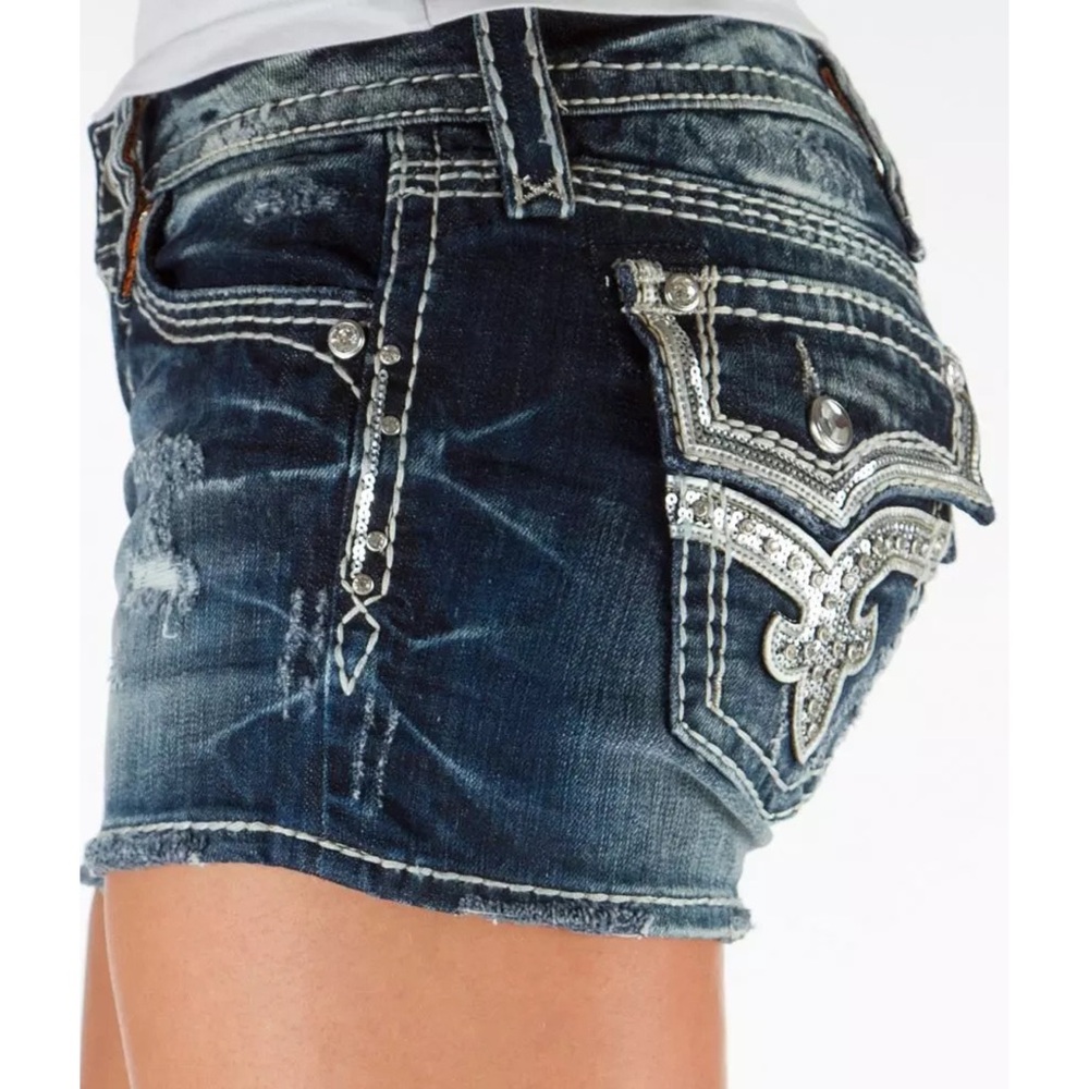 Rock Revival Kai Stretch Short - Picture 2 of 16